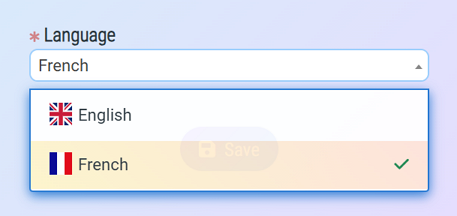 Choose your preferred language