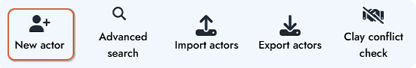 Create new actor - step 2